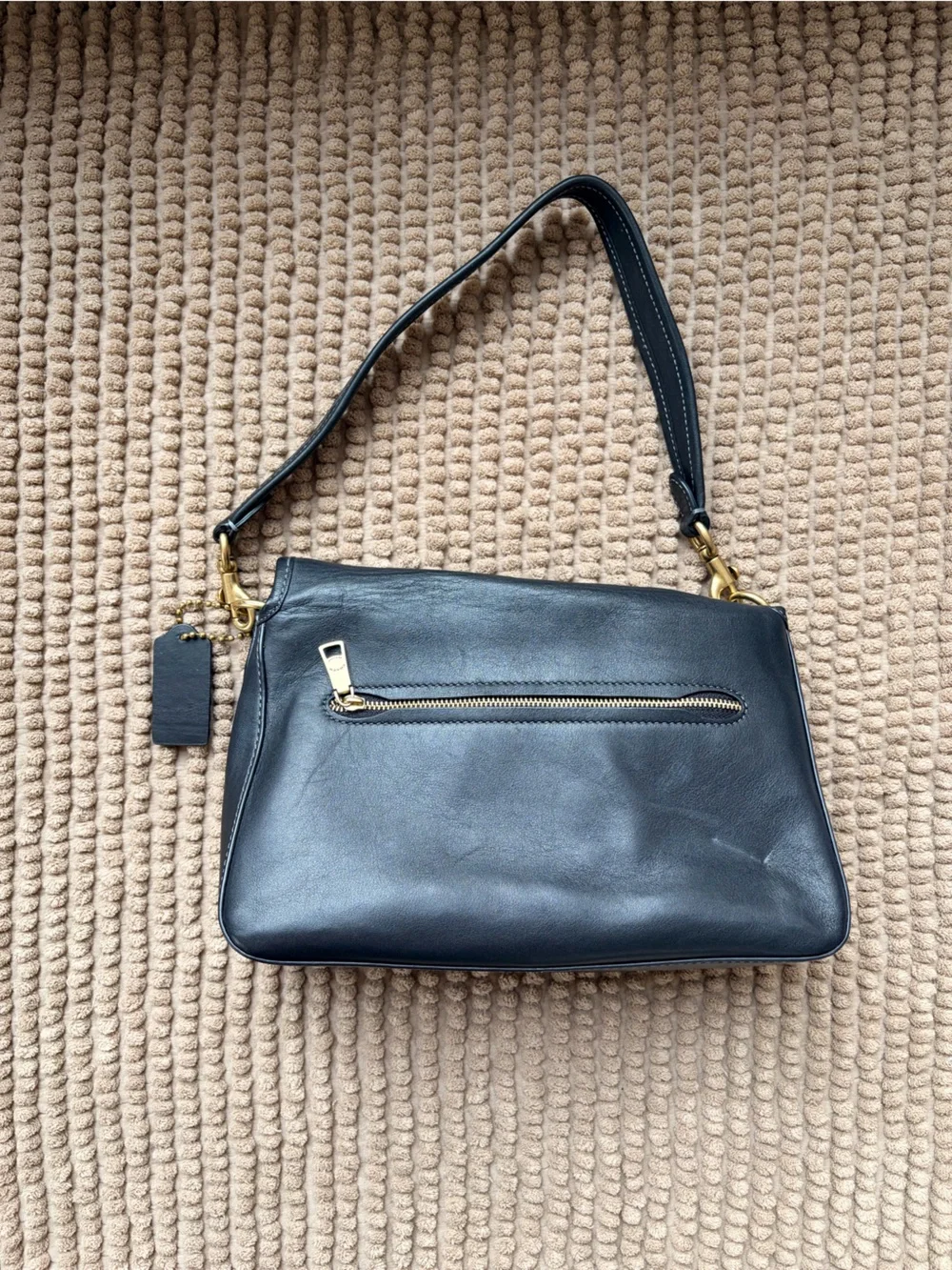Coach Black/Brass Soft Tabby Shoulder Bag